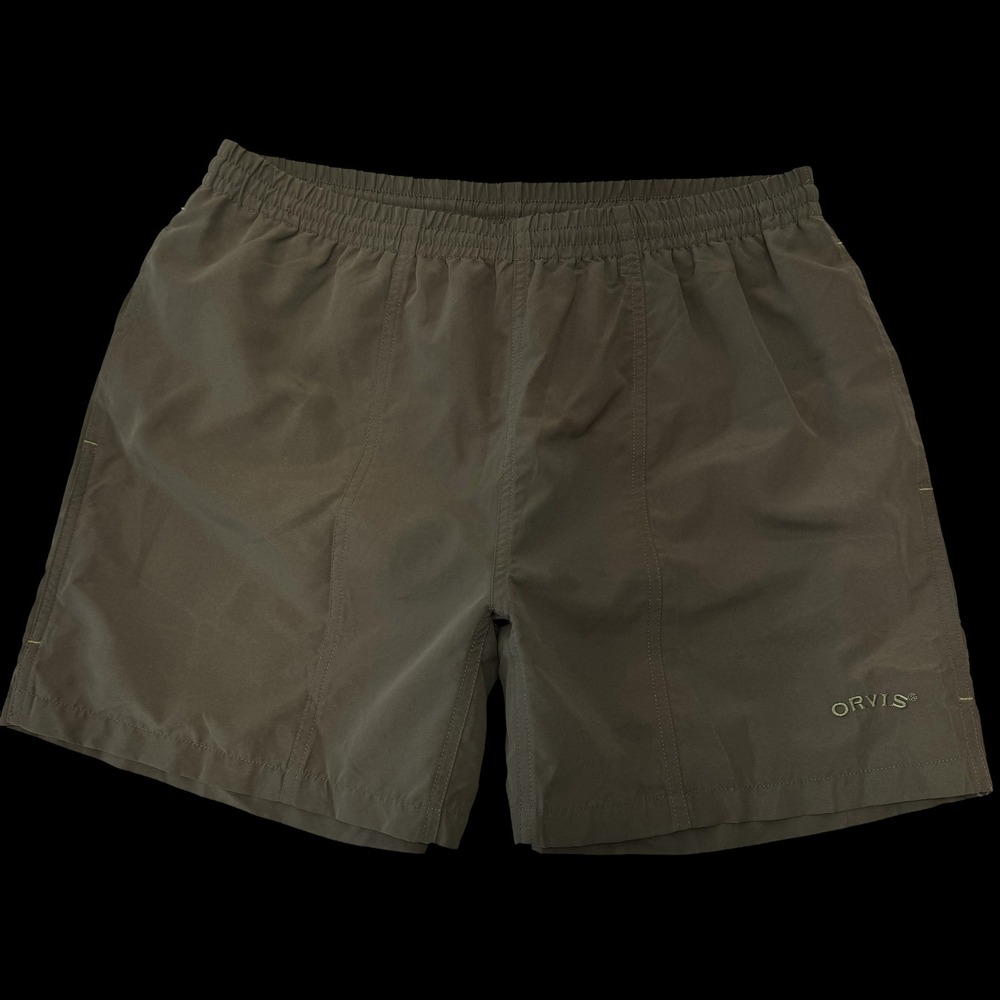 Orvis Mens Olive Green Medium Mesh Lined
Swim Trunks Shorts‎ #574